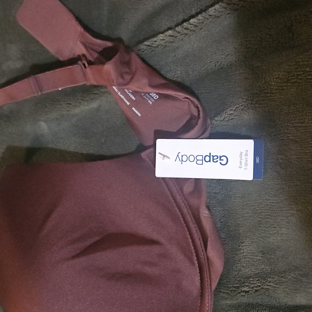 GAP Body Everybody T-shirt Chocolate Brown Women's Bra - Picture 3 of 5